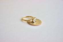 Load image into Gallery viewer, Authentic 14K Yellow Gold Ring with Square Cubic Zirconia