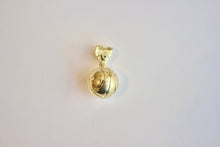 Load image into Gallery viewer, 10K Yellow Gold Basketball Football Charm Pendant