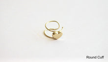 Load image into Gallery viewer, 14K Yellow Gold Heart Ear Cuff Earrings 2 Styles
