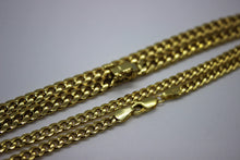 Load image into Gallery viewer, 14K Yellow Gold Hollow Miami Cuban Chain Necklace Bracelet 2.2mm - 7mm 7"- 30"