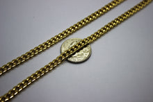 Load image into Gallery viewer, 10K Yellow Gold 2.2mm-9.5mm Hollow Miami Cuban Chain Necklace Bracelet 7"- 30"