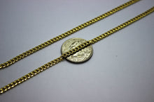 Load image into Gallery viewer, 14K Yellow Gold Hollow Miami Cuban Chain Necklace Bracelet 2.2mm - 7mm 7"- 30"