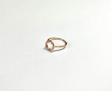Load image into Gallery viewer, 14K Solid Rose Gold Dainty Smile Face Ring Band
