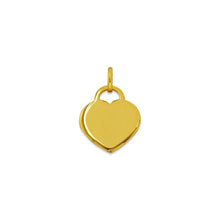 Load image into Gallery viewer, 14K Solid Heart Pendant Yellow or White or Rose gold with or without engraving