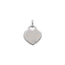 Load image into Gallery viewer, 14K Solid Heart Pendant Yellow or White or Rose gold with or without engraving