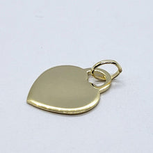Load image into Gallery viewer, 14K Solid Heart Pendant Yellow or White or Rose gold with or without engraving