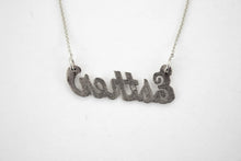 Load image into Gallery viewer, Sterling Silver Personalized Custom Name Pendant Charm