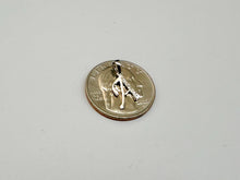 Load image into Gallery viewer, 14k Yellow or White Gold Initial Pendant Charm Diamond Cut A ~ Z Alphabet