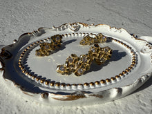 Load image into Gallery viewer, Authentic 10k Solid Yellow Gold Nugget CZ Stud Earrings Men Women Unisex