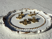 Load image into Gallery viewer, Authentic 10k Solid Yellow Gold Nugget CZ Stud Earrings Men Women Unisex