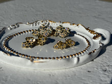 Load image into Gallery viewer, Authentic 10k Solid Yellow Gold Nugget CZ Stud Earrings Men Women Unisex