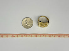 Load image into Gallery viewer, 10k Solid Yellow Gold Large Nugget Style Ring (20.5mm Width/22mm Height)