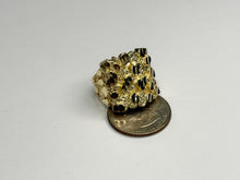 Load image into Gallery viewer, 10k Solid Yellow Gold Large Nugget Style Ring (20.5mm Width/22mm Height)