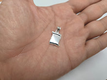 Load image into Gallery viewer, 925 Sterling Silver Plain Hollow Scroll Pendant Italy 19/32 (15mm) Inch Tall