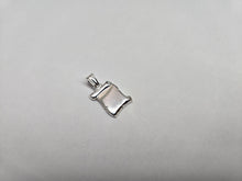 Load image into Gallery viewer, 925 Sterling Silver Plain Hollow Scroll Pendant Italy 19/32 (15mm) Inch Tall