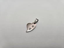 Load image into Gallery viewer, Stainless Steel Fancy Heart Pendant 7/8 inch with 30 inch Bead Chain Necklace