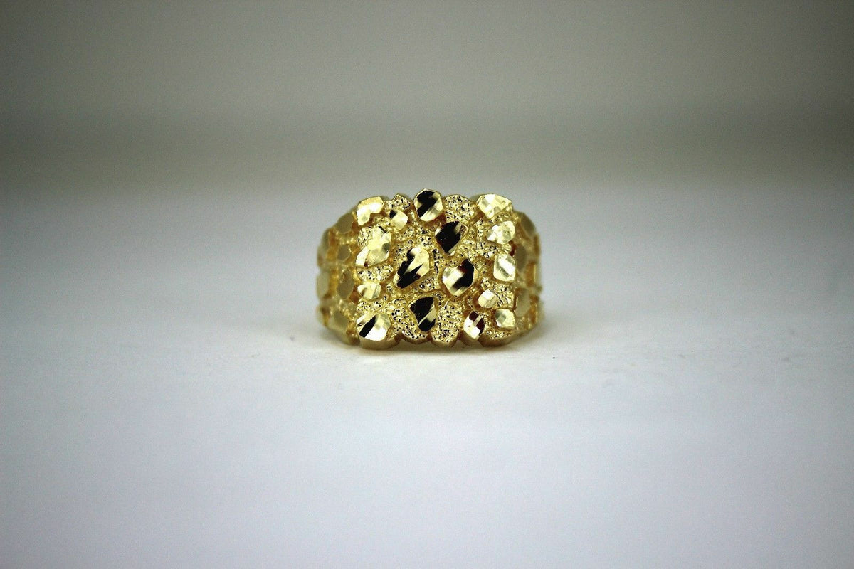 14K Yellow Gold Ring w/ Gold Nuggets (size 6.75), Bluestone Jewelry