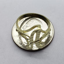Load image into Gallery viewer, 10k Solid Yellow Gold Cursive Letter Initial Alphabet Ring [YOUR RING SIZE]
