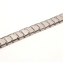 Load image into Gallery viewer, Tungsten Carbide Black Edge Bar Links Magnetic Therapy Bracelet 1/2 Inch Wide

