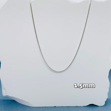 Load image into Gallery viewer, Sterling Silver Snake Chain Necklaces &amp; Bracelets 1.5mm Sizes 7 - 30 inch
