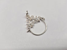 Load image into Gallery viewer, 925 Sterling Silver Tiny Hearts Charm Holder Pendant 1 1/16 (27mm) Inch Tall
