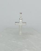 Load image into Gallery viewer, 925 Sterling Silver Simple Thick Cross Pendant 2 Sizes 21.7mm or 29mm
