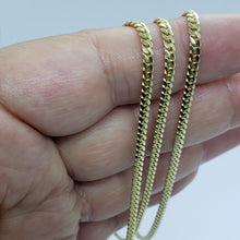 Load image into Gallery viewer, 14K Solid Yellow Gold 2.5mm Wide Miami Cuban Link Chain Necklace Size 18" - 30"
