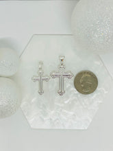Load image into Gallery viewer, 925 sterling silver cross pendant 1inch or 1.3inch
