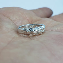 Load image into Gallery viewer, Sterling Silver Tiny Nugget Band Toe Pinky Midi Knuckle Ring Kids Baby Size 1-5
