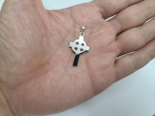 Load image into Gallery viewer, 925 Sterling Silver Large Flat Plain Celtic Cross Pendant 1 1/8 (28mm) Inch Tall
