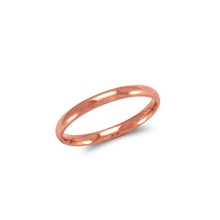 Load image into Gallery viewer, 14K Solid Gold 2mm Plain Wedding Band Yellow Rose White Sizes4-11 Free Engraving
