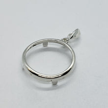 Load image into Gallery viewer, Sterling Silver Nickel Bezel 22mm Coins Prong Back Round Edge 5 Cent 21.21mm
