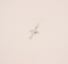 Load image into Gallery viewer, 925 Sterling Silver Dainty Detailed Budded Crucifix Cross Pendant

