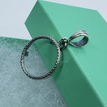 Load image into Gallery viewer, 925 Sterling Silver Dime Bezel 18 mm Coins Prong Back Illusion Edge High Quality

