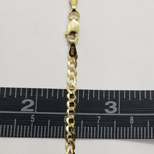 Load image into Gallery viewer, 10K Yellow Gold Solid Cuban Link Chain Curb Necklace Bracelet 3mm, 7"~30"
