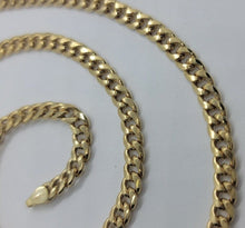 Load image into Gallery viewer, 10K Hollow Yellow Gold Miami Cuban Link Chain Necklace 4mm-5.5mm 16"~30"
