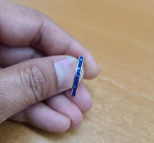 Load image into Gallery viewer, 925 Silver Eternity Band Ring September Birthstone Size 5 - 10
