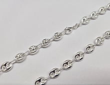 Load image into Gallery viewer, 925 Sterling Silver Puffed Anchor Mariner Chain Necklace Bracelet 7mm 7" to 18"
