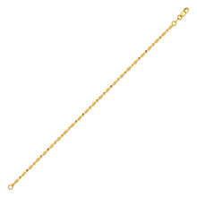 Load image into Gallery viewer, 14K Yellow Gold Diamond Cut Bead Chain 7 inch Bracelet Lobster Lock
