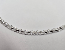 Load image into Gallery viewer, 925 Sterling Silver Medium Thick Italian Rolo Chain Necklace 4mm 7" to 30"
