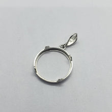 Load image into Gallery viewer, 925 Sterling Silver Diamond Cut Bezel 22mm Coins Prong Back 5 Cent Nickel Coin
