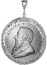 Load image into Gallery viewer, 925 Sterling Silver Mexican Cien Pesos D/C Rope Bezel 39mm Coins Prong Back
