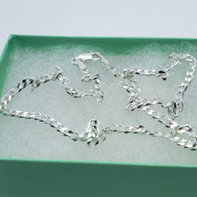 Load image into Gallery viewer, 925 Sterling Silver Curb Cuban Link Chain Necklaces Men Women 3mm Size 16" ~ 30"
