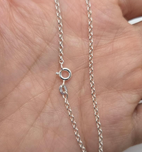 Load image into Gallery viewer, 925 Sterling Silver Thin Italian Rolo Chain Necklace Light Weight 2mm 7" to 30"
