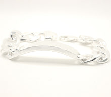 Load image into Gallery viewer, 925 Sterling Silver Personalized Custom Engraved Figaro Link ID Bracelet 12.5mm
