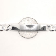 Load image into Gallery viewer, 925 Sterling Silver Personalized Custom Engraved Curb Link ID Bracelet 8mm Wide
