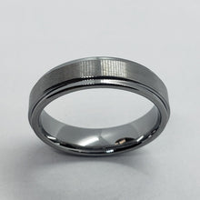 Load image into Gallery viewer, Tungsten Carbide 5.5 mm Wedding Band Ring Satined Center Recessed Edges 5 ~ 12
