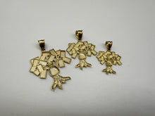 Load image into Gallery viewer, 10K Solid Yellow Gold Lucky Money Bag Tree Pendant 3 Sizes
