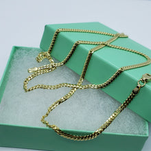 Load image into Gallery viewer, 14K Solid Yellow Gold 3mm Wide Miami Cuban Link Chain Necklace Size 18" - 30"
