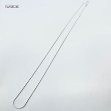Load image into Gallery viewer, Sterling Silver Snake Chain Necklaces &amp; Bracelets light 1.2mm Sizes 7 - 30 inch
